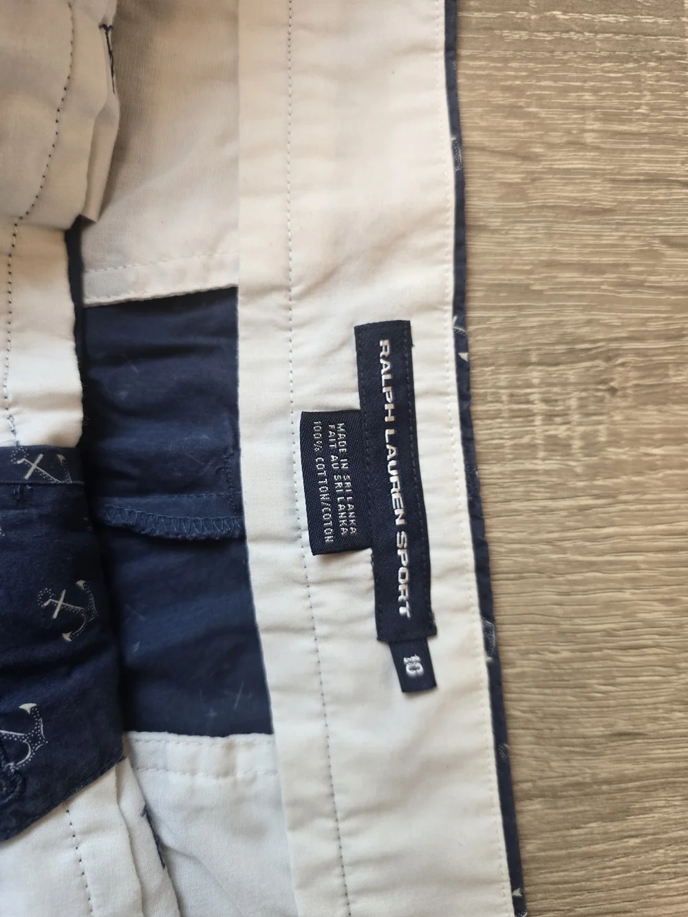 Ralph Lauren Navy Anchor-Print Cotton Shorts
